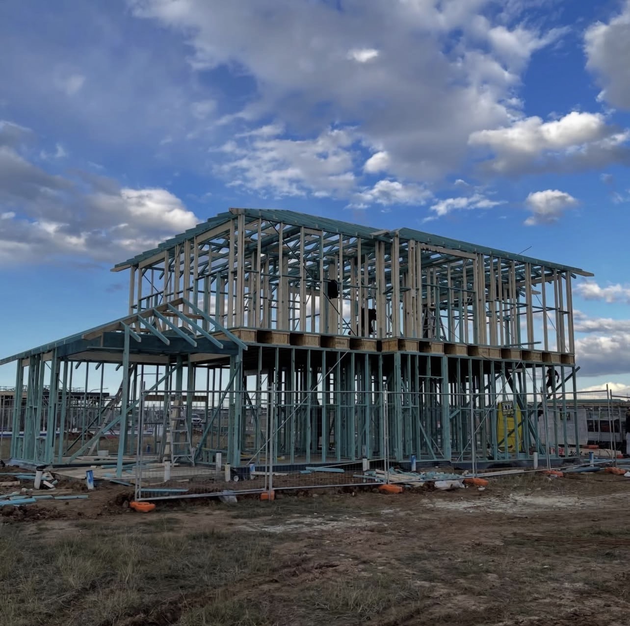 Two-storey steel frame new build in Austral, Western Sydney by Jirah Carpentry